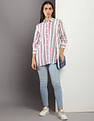 Tommy Hilfiger Viscose Geometric Print Relaxed Fit Shirt