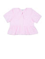 U.S. Polo Assn. Kids Girls Peter Pan Collar Striped Top