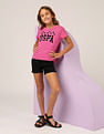 U.S. Polo Assn. Kids Girls Puff Print Relaxed Fit T-Shirt