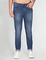 Flying Machine Mid Rise Slash Slim Tapered Fit Jeans