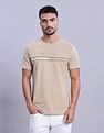 Tommy Hilfiger Mens Beige Logo T-Shirts