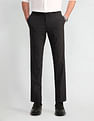 Arrow Slim Fit Flannel-Smart Flex Trousers
