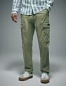 Flying Machine Cotton Stretch Twill Cargo Pants