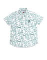 U.S. Polo Assn. Kids Boys Regular Fit Abstract Printed Shirt