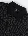 Flying Machine All Over Print Cotton Polo Shirt