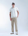 Flying Machine Solid Regular Fit Digitopia Polo Shirt