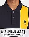 U.S. Polo Assn. Embroidered Logo Colour Block Polo Shirt