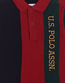 U.S. Polo Assn. Kids Boys Colour Block Cotton Pique Polo Shirt