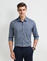 Arrow Manhattan Slim Self-design Dobby Shirt