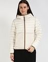 Tommy Hilfiger Regular-Fit Polyester Hooded Neck Quilted Jacket