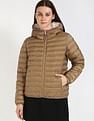 Tommy Hilfiger Regular-Fit Polyester Hooded Neck Quilted Jacket