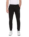Tommy Hilfiger Men Black Mid Rise Roundall Graphic Sweatpants