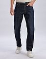 Calvin Klein Jeans Light-Wash Straight-Fit Mid Rise Jeans