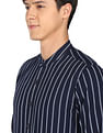 Flying Machine Vertical Stripe Cotton Twill Shirt