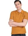 AD by Arvind Cotton Abstract Print Polo Shirt