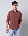 U.S. Polo Assn. Denim Co. Solid Pure Cotton Dobby Shirt