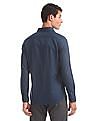 USPA Tailored Blue Tailored Regular Fit Checked Shirt