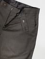 Arrow Hudson Regular Fit Micro Check Formal Trousers
