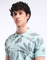 Flying Machine All-over Print Cotton Polo Shirt