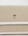 Tommy Hilfiger Solid White Polyester Sling Bags