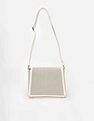 Tommy Hilfiger Solid White Polyester Sling Bags
