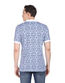 AD by Arvind Modern Abstract Print Polo Shirt