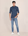 U.S. Polo Assn. Back Pleat Printed Casual Shirt