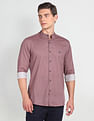 Arrow Sports Mandarin Collar Manhattan Slim Fit Shirt