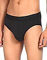Calvin Klein Underwear Men Black Elasticized Waistband Solid Hip Briefs