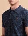 U.S. Polo Assn. Denim Co. Tropical Printed Pure Cotton Polo Shirt