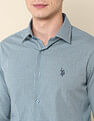 U.S. Polo Assn. Micro Checked Tailored Fit Shirt