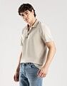 Calvin Klein Jeans Solid Regular-Fit Lyocell Polo T-Shirt