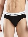 Calvin Klein Underwear Solid Low Rise Multi Briefs - Pack Of - 3