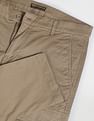 Flying Machine Men  Khaki Solid Twill Cargo Trousers
