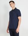 Arrow Sports Vertical Stripe Pique Polo Shirt