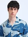 Flying Machine Abstract Pattern Regular Shirt