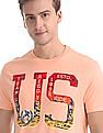 U.S. Polo Assn. Denim Co. Orange Brand Print Crew Neck T-Shirt