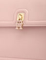 Tommy Hilfiger Solid Light-Pink PU Sling Bag