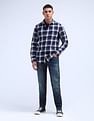 Flying Machine Slash Slim Tapered Washed Jeans