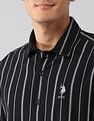 U.S. Polo Assn. Denim Co. Vertical Striped Seersucker Regular Fit Shirt