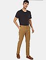 U.S. Polo Assn. Austin Slim Fit Solid Trousers
