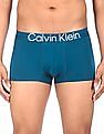 Calvin Klein Underwear Men Green Elasticized Brand Waist Solid Trunks