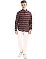 Aeropostale Horizontal Stripe Button Down Shirt
