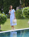 U.S. Polo Assn. Women Schiffli Midi Shirt Dress