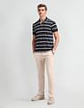 Arrow Sport Horizontal Striped Regular Polo Shirt