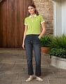 U.S. Polo Assn. Women High Rise Straight Fit Jeans