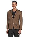 AD by Arvind Slim Fit Solid Formal Blazer