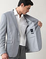Arrow Zero Calorie Slim Fit Textured Blazer