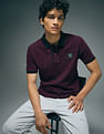 Flying Machine Contrast Collar Cotton Polo Shirt