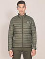 U.S. Polo Assn. High Neck Nylon Solid Puffer Jacket